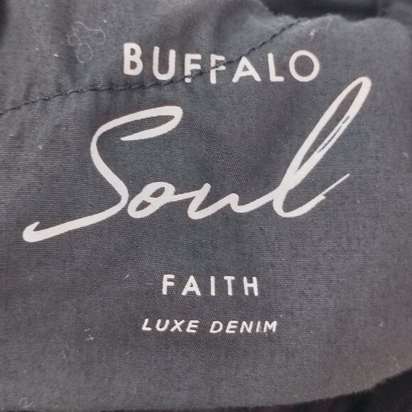 Buffalo David Bitton Faith jeans women's size W32 black min-rise skinny stretch - Picture 8 of 16